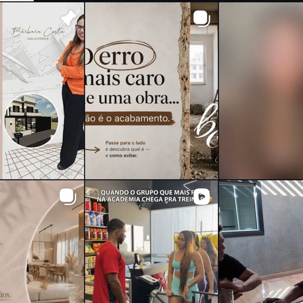 Referências visuais de projetos